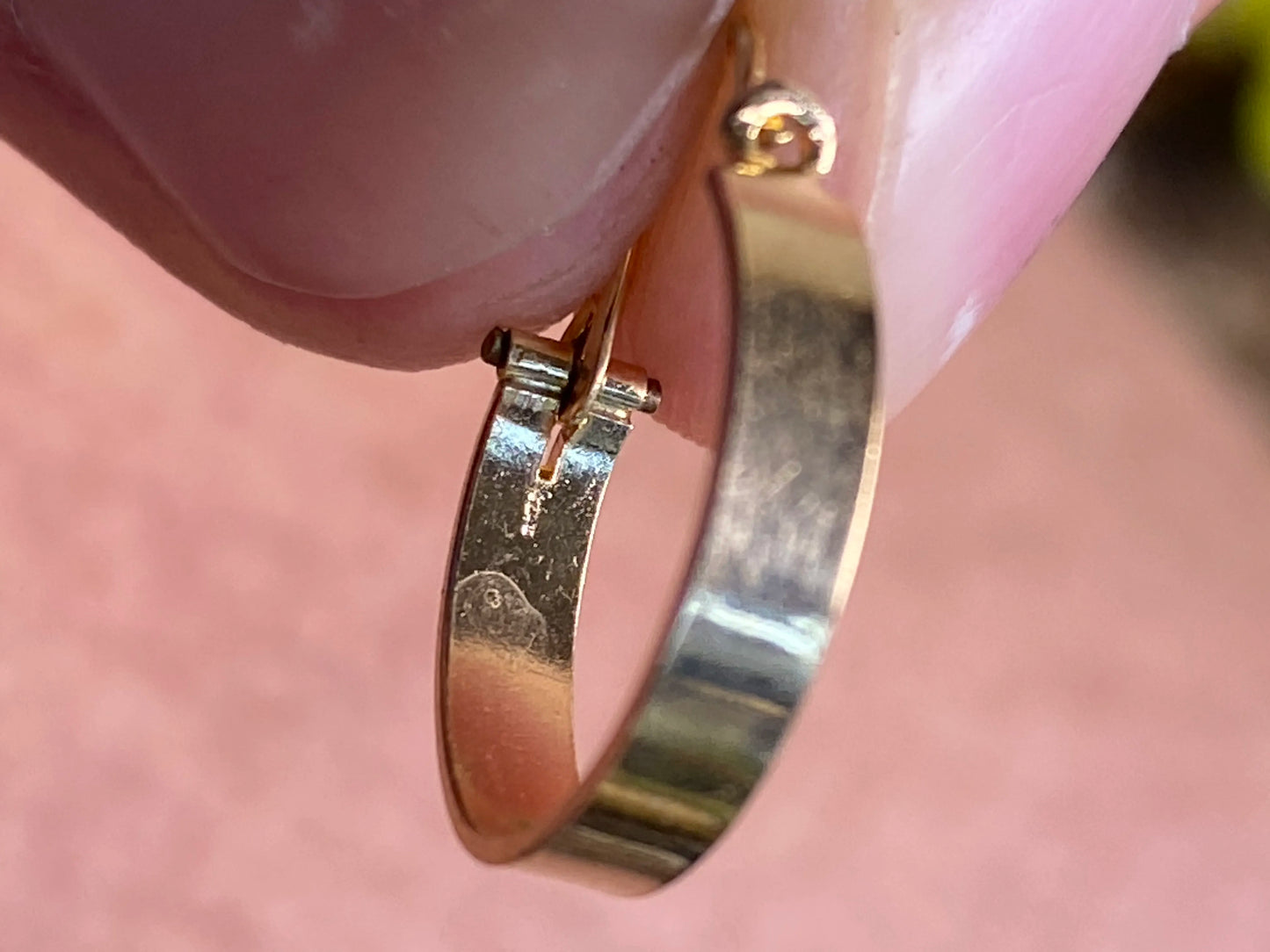 Vintage 14k-Gold Hoop Earrings