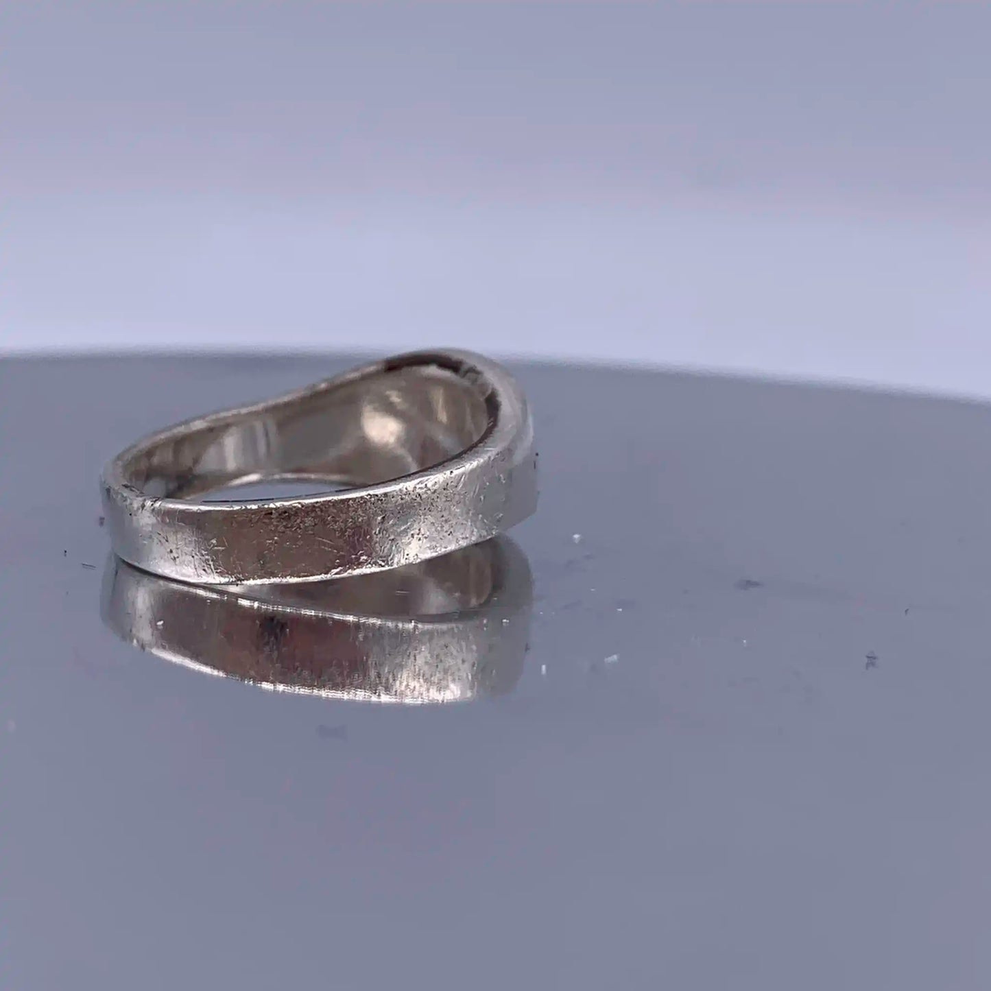 Vintage Sterling-Silver Christian Fish Ring - Hand-Me-Diamonds
