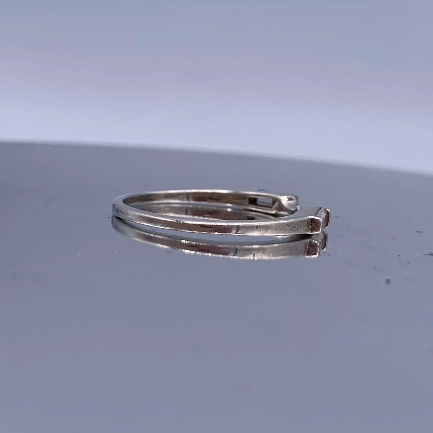 Vintage Sterling-silver Enhancer Ring/Wedding Band - Hand-Me-Diamonds