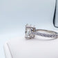 14K 3.01ct Oval Lab Diamond Engagement Ring