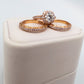 Tacori 1.77 TCW Diamond 18k Rose Gold 3 Wedding Ring Set w/2 Matching Bands
