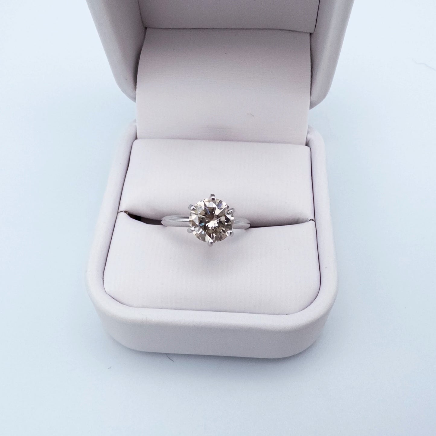 14K Tiffany Style New Engagement Ring Natural Diamond