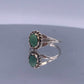 Navajo Vintage-SouthWestern Sterling Silver and Turquoise Ring - Hand-Me-Diamonds