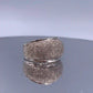 Vintage Sterling-Silver Grained Ring - Hand-Me-Diamonds