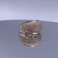 Vintage Sterling-Silver Grained Ring - Hand-Me-Diamonds
