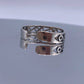 Vintage Sterling-Silver Open-Work Ring Size 8.5 - Hand-Me-Diamonds