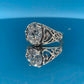 Authentic Vintage Sterling-Silver Cubic Zirconia Open-Work Ring - Hand-Me-Diamonds